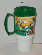 Vintage Walt Disney World All Star Resort Sports Souvenir Mug Cup Plastic Green - £19.62 GBP
