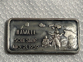 The Hamilton Mint .999 Sterling Silver One Troy Ounce Hawaii State Ingot - $79.95