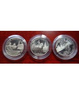 RUSSIA 3 X 2 RUBLE 1995 SILVER PROOF IN CAPSULE 50 YEARS WWII VICTORY RA... - £206.52 GBP