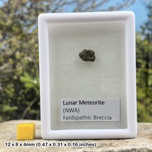 Genuine lunar nwa 8687 meteorite - space moon rock - education, teaching &amp; - £74.01 GBP