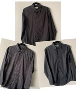 Men’s Dress Shirt Lot. 3 Shirts. Bar III DKNY Calvin Klein S M Slim Fit - $41.14 CAD