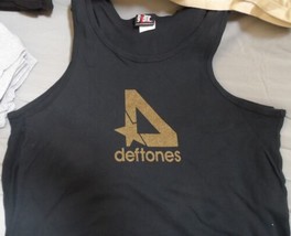 Deftones - a Coste Nero Canotta Top ~ Mai Indossato ~ M - £15.02 GBP