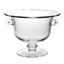13 Mouth Blown Crystal Trophy Centerpiece Fruit Or Punchbowl - $3,422.21 MXN