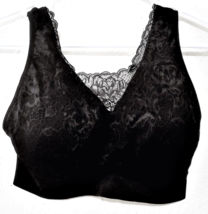 Size Large Breezies Lace Seamless Cami Wireless Bralette A378013 - $9.88