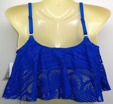 Kenneth Cole Size Xl Suns Out Crochet Indigo Blue New Womens Swim Bikini Top - £45.96 GBP