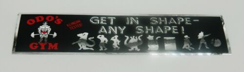 Star Trek DS9 Odo&#39;s Gym Get In Shape - Any Shape Metal Foil Bumper Stick... - $3.99