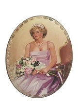 Queen Elizabeth Princess Diana Royal Collector Plate Bradford Exchange Heart vtg - £47.44 GBP