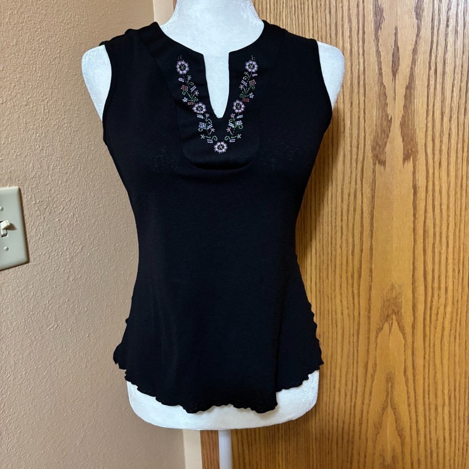 VTG Joe Boxer Juniors Med. (fits PS also)Sleeveless top Blk-excellent pr... - $22.00