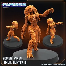 3D Printed Papsikels August 2024 Scifi Zombie Vixen Skull Hunter 2 28mm ... - $6.64+