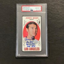 1969-70 Topps #90 Jerry West Signed Card Auto Grade 10 PSA Slabbed Lakers Inscri - £637.16 GBP