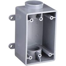 Cantex 5133465 Weatherproof Box, 1 in Hub, PVC - $18.62
