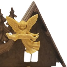 Vintage Nativity Set GERMANY Manger Christmas Holiday Season 5 1/8&quot; Hard Plastic - £59.90 GBP