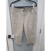Wit &amp; Wisdom Khaki Pants 16 Ab-Solution Stretch Flawed Button Spot - $15.00
