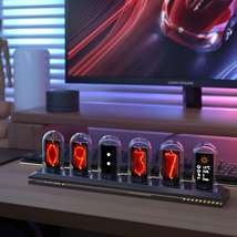 Hot Sale Nixie Tube Digital Alarm Clock – RGB Color IPS Display Table Clock - €60,13 EUR Hot Sale Nixie Tube Digital Alarm Clock – RGB Color IPS Display Table Clock - €60,13 EUR