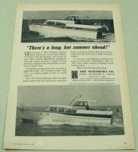 1963 Print Ad Matthews 42 Fly Bridge Double Cabin Boats Port Clinton,OH - £9.11 GBP