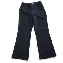 COLDWATER CREEK Navy Blue Natural Fit Relaxed Wide Leg Pants Size 6P - £13.09 GBP