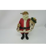 POSSIBLE DREAMS CLOTHTIQUE SANTA CLASE FIGURINE SACK OF TOYS 10&quot; TALL W/... - £12.36 GBP