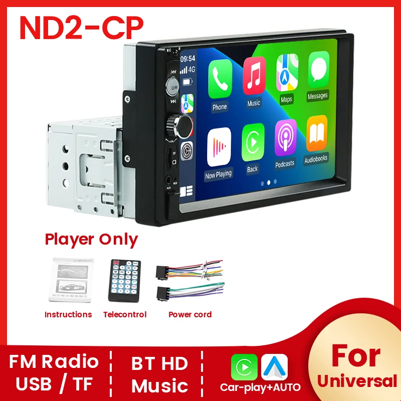 MP3 MP5 Car Universal 1Din Stereo Car Radio HD Touch Screen Multimedia Video - £24.60 GBP+