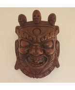 Nepalese Wooden Huge Bhairab Mask Wall Hanging 17&quot; - Made in Nepal - $5,121.80 MXN