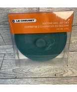 Set of 2 LE CREUSET Caribbean &amp; Cool Mint 4&quot; Silicone Knob Storage Lids ... - $456.12 MXN