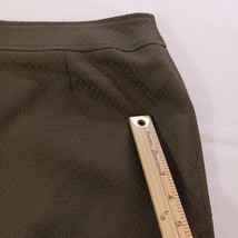 Tahari by Arthur S Levine Women's Back Zip & Slit A-Line Green Skirt Size 12 image 5