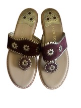 Jack Rogers Sandals Women’s Velvet &amp; Gold Size 6.5 - $383.24 MXN