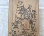 Vintage Old World Santa Checking his List Rubber Stamp by IMAGE ENCORE - $16.12