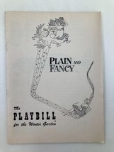 1955 Playbill Winter Garden Richard Derr, Barbara Cook in Plain and Fancy - £11.17 GBP