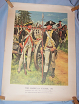 Military War Print The American Soldier, 1781-Artilleryman-NY or NJ Officer - $7.70