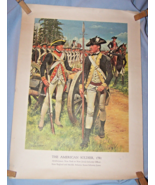 Military War Print The American Soldier, 1781-Artilleryman-NY or NJ Officer - $8.00