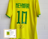 Neymar Jr Hand Signed #10 Brazil National Team Jersey With COA - $180.00