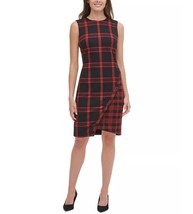 Tommy Hilfiger Womens Petite 0P Black Plaid Asymmetrical Sweater Dress N... - $63.69