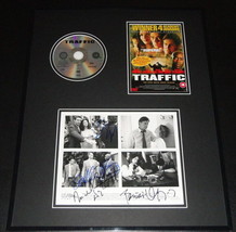 Traffic Cast Signed Framed Photo &amp; DVD Display AW Del Toro Douglas Zeta Jones +2 - £401.91 GBP