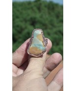 Electroformed  copper Polychrome jasper Ring - $60.86 CAD