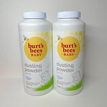 2 Burt&#39;s Bees Baby Bee Dusting Powder Talc Free 7.5 oz. New, Sealed - £26.55 GBP