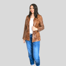 GIPSY Leather Jacket Brown - £35.20 GBP