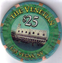 The Venetian Las Vegas $25 Casino Chip - £78.06 GBP