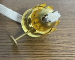 Vintage Kerosene oil lamp burner &amp; Wick Nutmeg Approved 5/8” Thread Soli... - $8.81