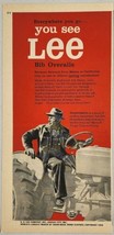 1958 Print Ad Lee Bib Overalls Farmer Sits on Tractor Kansas City,Missouri - £12.01 GBP