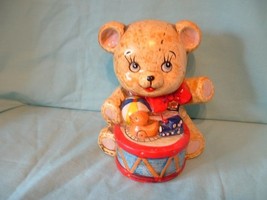 Enesco Teddy Bear Ceramic Bank - Euc - Approx 6&quot; Tall - £11.00 GBP