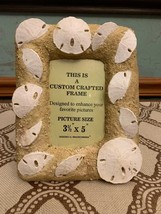 Vintage Beachcombers Custom Crafted Sand Dollar 3.5 x 5 Resin Picture Frame - $23.99