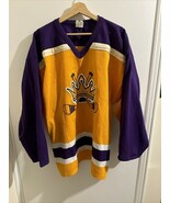 MENS Large Kings Vintage Blank Athletic Knit Hockey Jersey 8 - $40.95 CAD