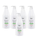 5 x Cosway Bioglo Goat&#39;s Milk Pomegranate Shampoo 1000 ml 33.81 fl oz DHL - £156.54 GBP