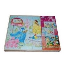 Disney 24 Piece Wood Puzzles..Three Puzzles With Tray - $18.53
