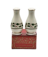 Royal Limited HOLLY HOLIDAY Salt &amp; Pepper Shakers Set  Japan VTG 1987 Op... - $25.20 CAD