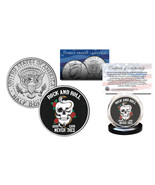 SKULL Official Legal Tender JFK Kennedy Half Dollar U.S. Coin - Rock &amp; Roll - $12.95