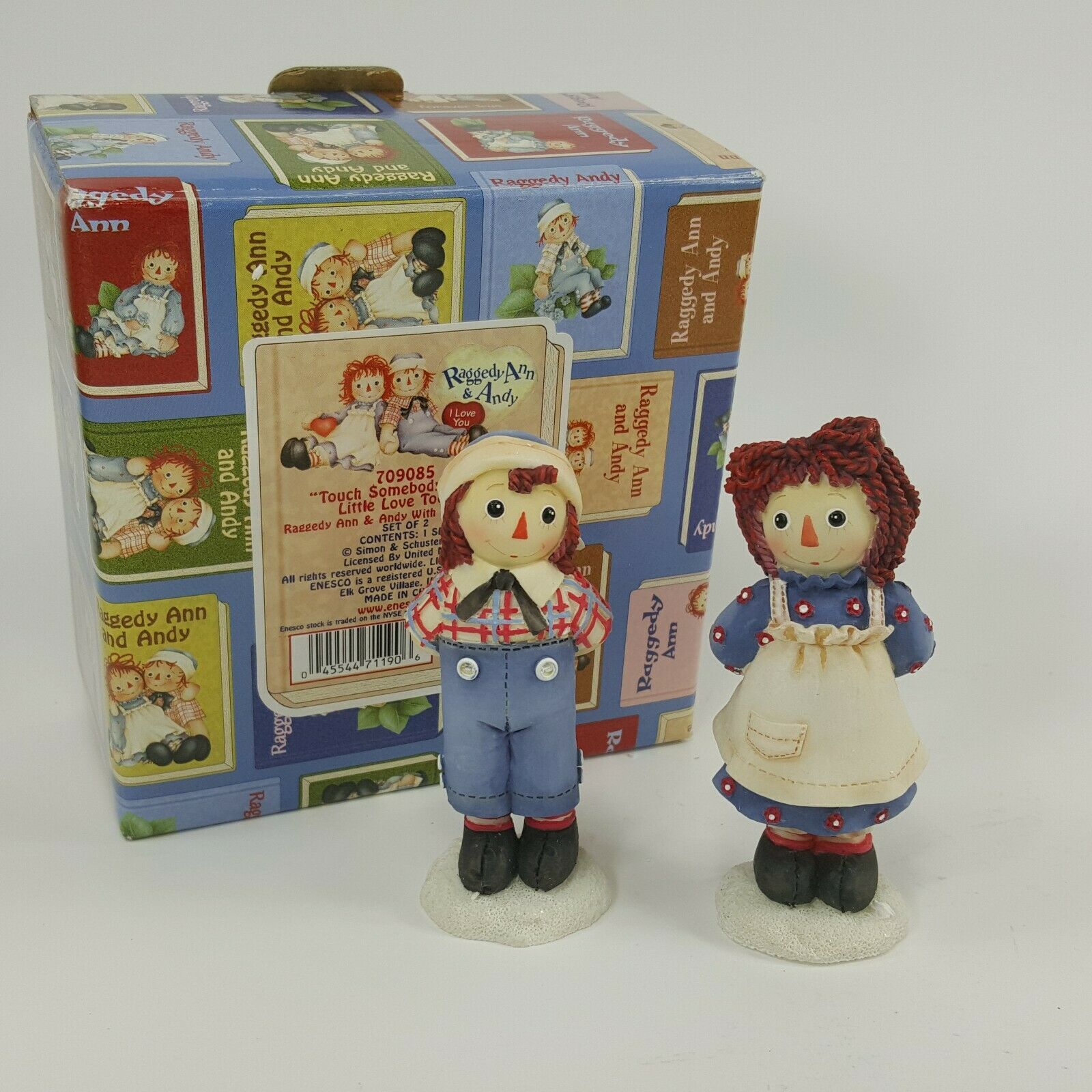 Primary image for Raggedy Ann & Andy Touch Somebody w/ Love Today Figures Enesco 709085 PDH1T