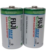 FUJI ENVIROMAX 4100BP2 EnviroMax D Super Alkaline Batteries, 2 pk - $755.42 MXN