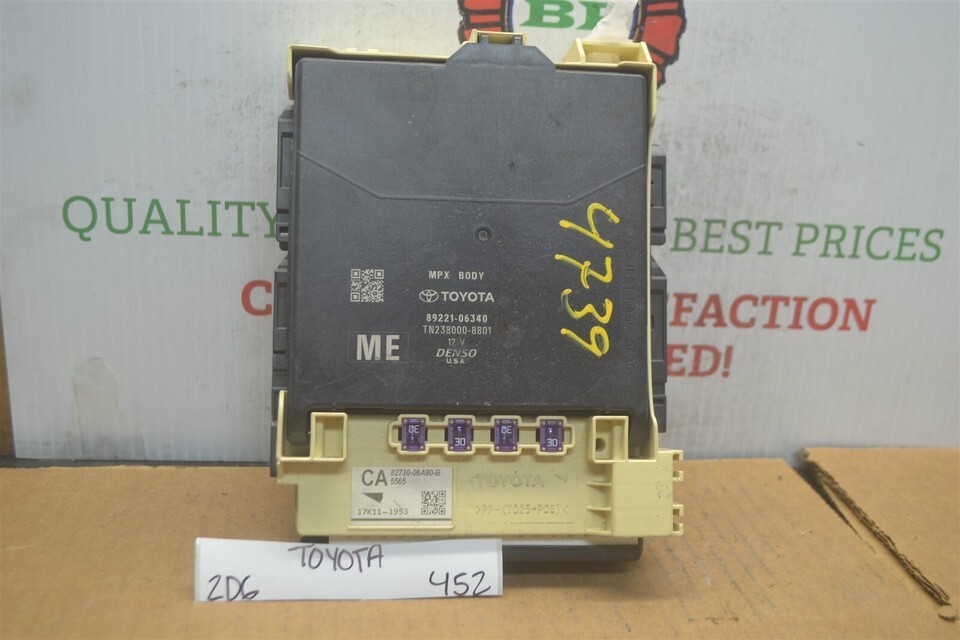 2018-19 TOYOTA CAMRY OEM MULTIPLEX NETWORK CONTROL 8922106340 MODULE 452... - $58.79
