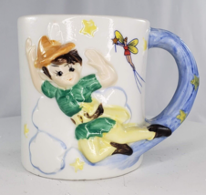 Vintage Disney Peter Pan Mug 3D JSNY Taiwan - £8.64 GBP
